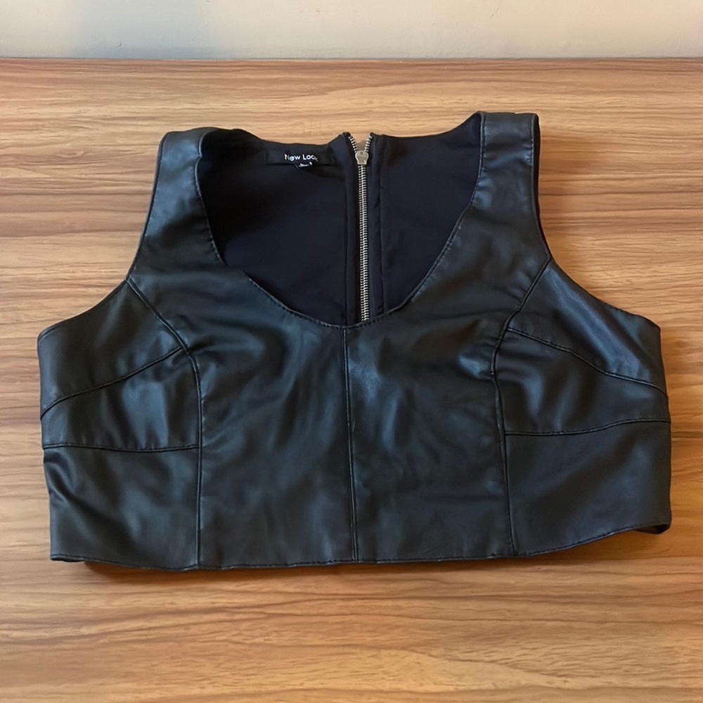 COPY - Leather crop top
